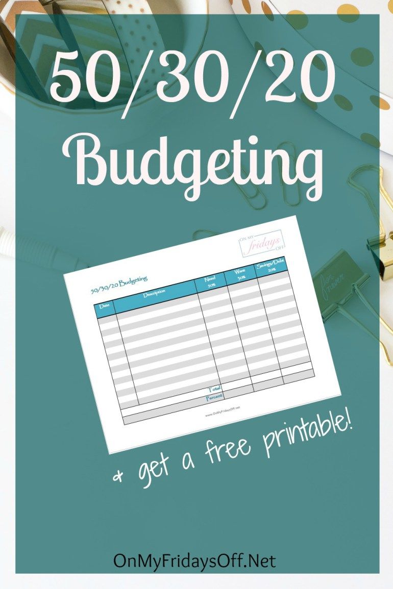 50/30/20 Budgeting | Money Money Money | Budgeting, Budgeting 