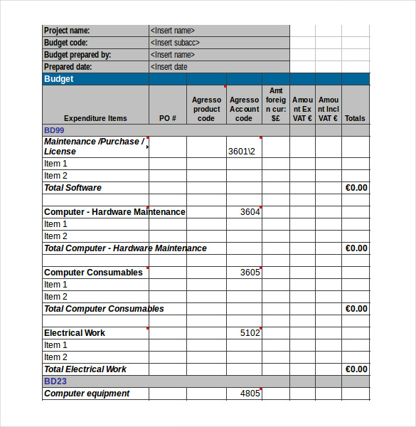 20+ Budget Templates for Excel   Vertex42.com