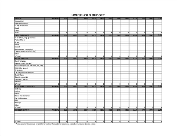 13+ Household Budget Templates Free Sample, Example, Format 13+ Household Budget Templates Free Sample, Example, Format