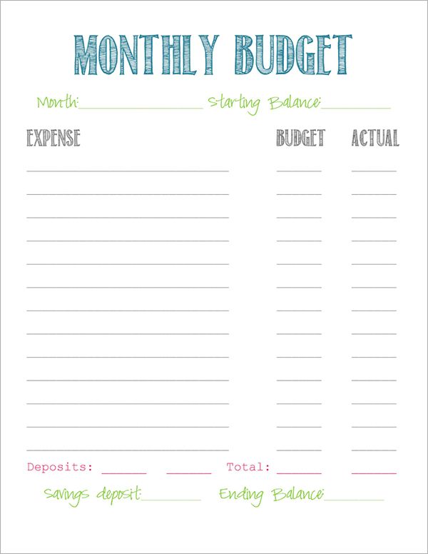 Best Photos of Simple Budget Template Simple Budget Template 