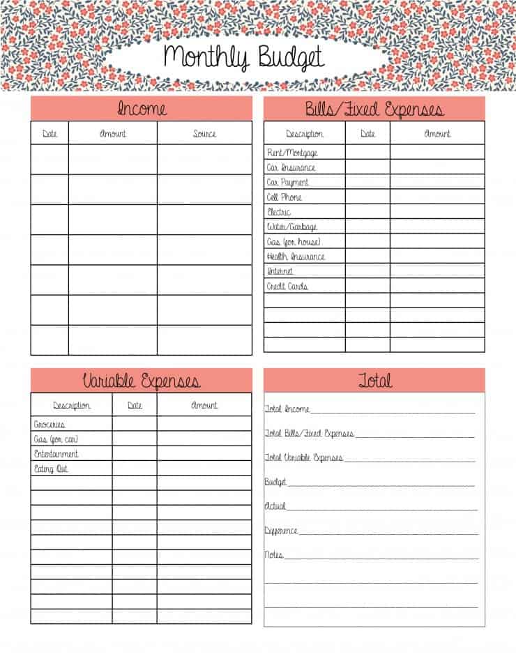 10 Budget Templates That Will Help You Stop Stressing About Money 10 Budget Templates That Will Help You Stop Stressing About Money