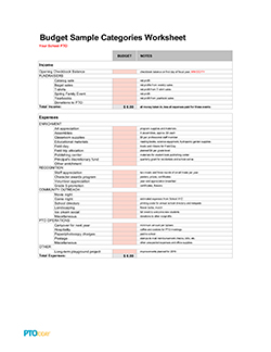 sports team budget template