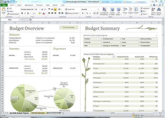 home budget template for mac excel