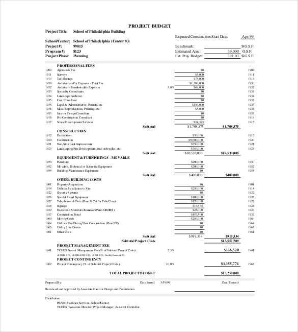 13+ Construction Budget Templates   Docs, PDF, Excel | Free 