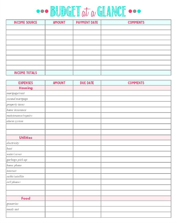 12 Free Budget Templates to Get Your Money Under Control