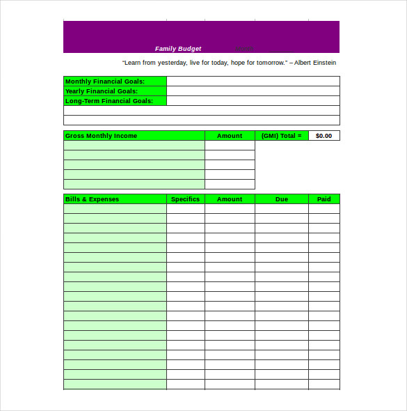 Personal Budget Template   13+ Free Word, Excel, PDF Documents 