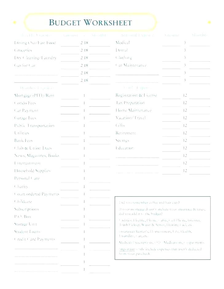 daycare budget template