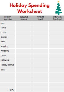 Seven FREE Printable Christmas Budget Forms Queen of Free Seven FREE Printable Christmas Budget Forms Queen of Free