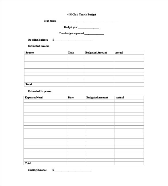 7+ Yearly Budget Plan Templates Word, PDF, Excel | Free 7+ Yearly Budget Plan Templates Word, PDF, Excel | Free
