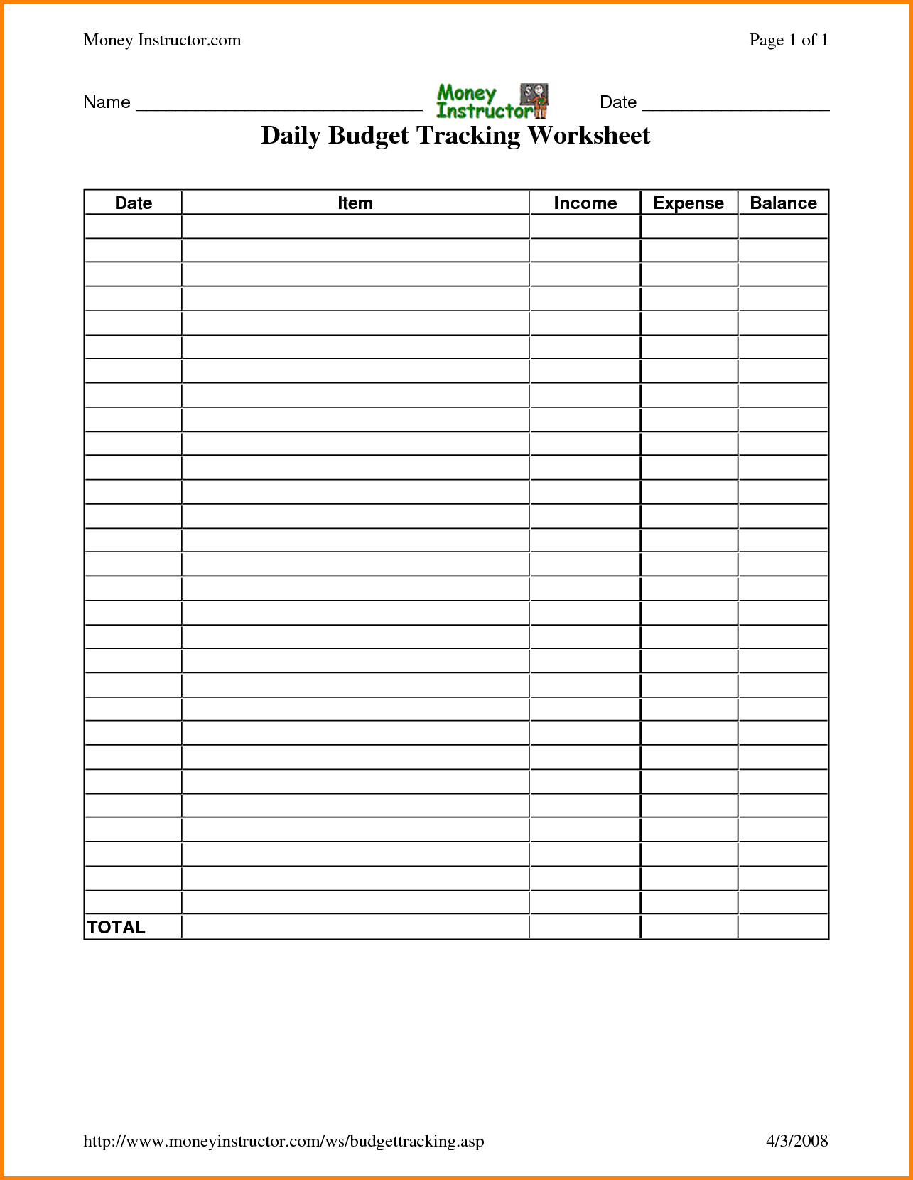 Daily Expenses Budget Readsheet Templates Expense Free Download Daily Expenses Budget Readsheet Templates Expense Free Download