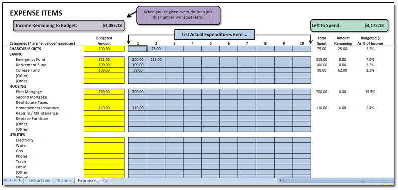 hatunugi. 4/119 Excel Personal Budget Template hatunugi. 4/119 Excel Personal Budget Template
