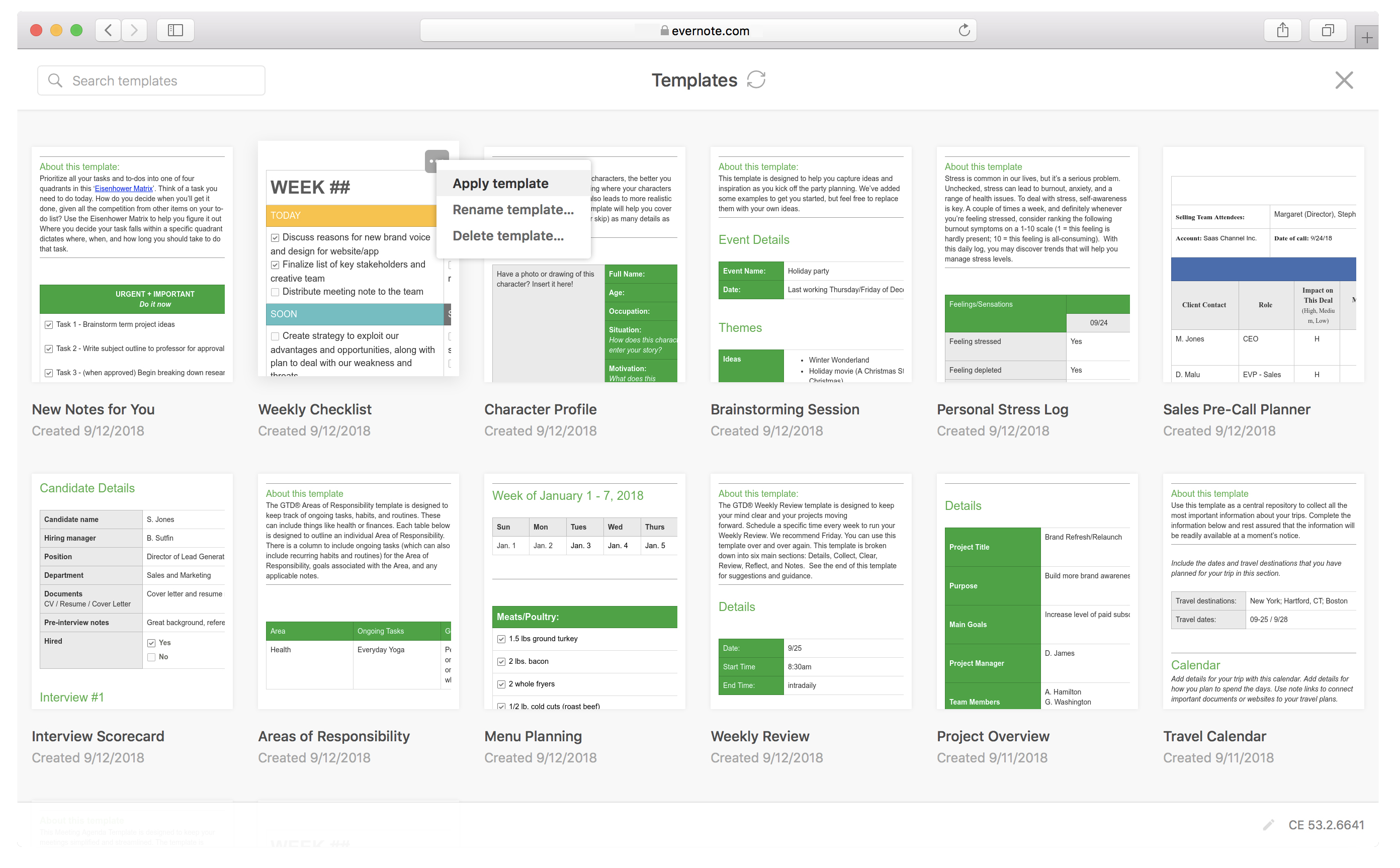 How to use templates – Evernote Help & Learning