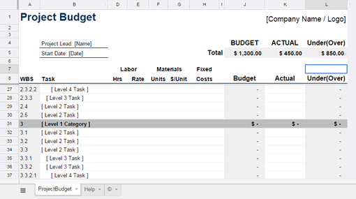 13 Useful Excel Templates for Freelance Designers