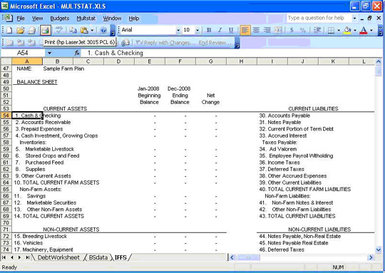 Cash Flow Budget Template Farm Excel Xls Spreadsheet Using 