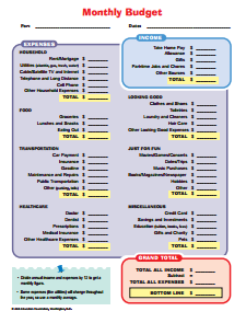 Monthly Budget Template: Free Download, Create, Edit, Fill and 