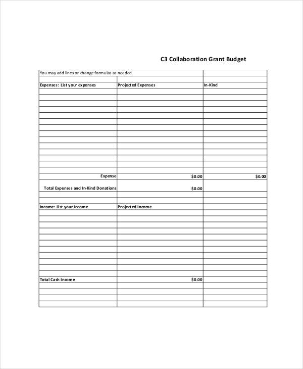 Grant Budget Template   10+ Free PDF, Word Documents Download 