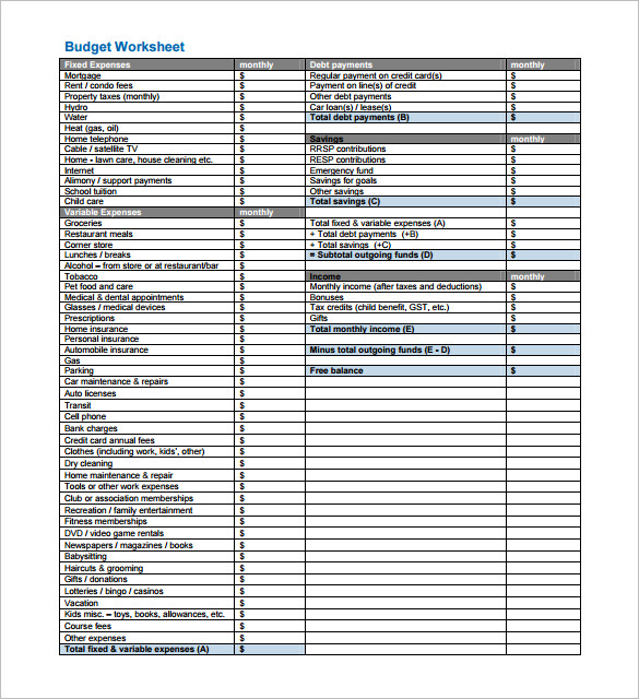 33+ Budget Templates   Word, Excel, PDF | Free & Premium Templates