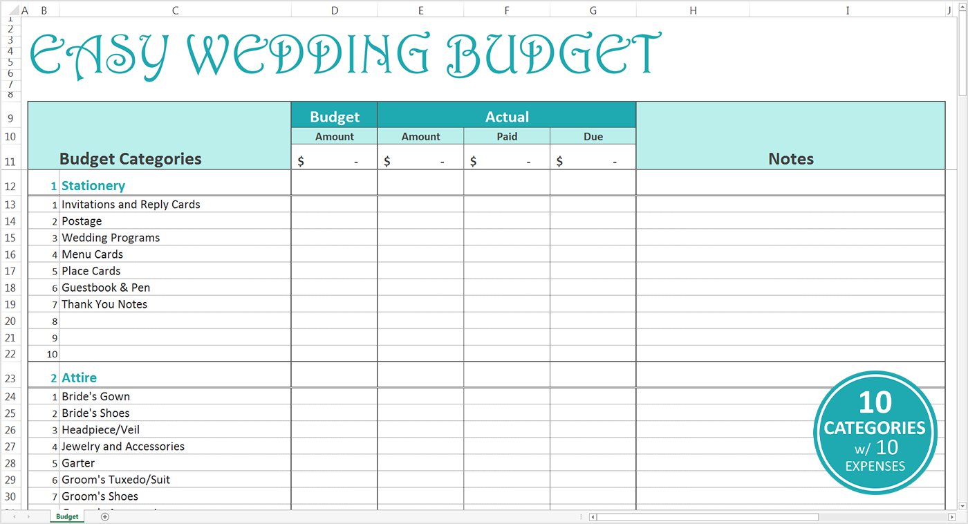 015 20wedding Budget20eadsheet Easy Excel Template 