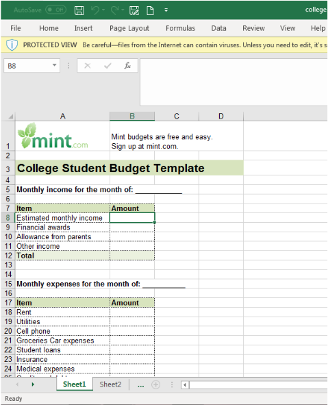 The Best Free or Low Cost Budget Spreadsheets for 2019