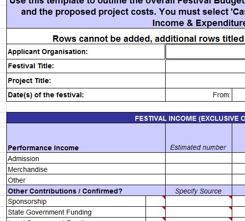 Festival Budget Template Excel | Microsoft Templates in 2019 