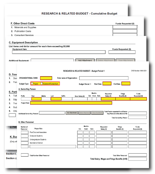 Nih Budget Template Template Creator