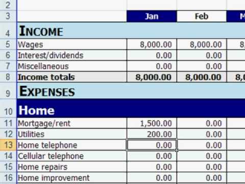 Free Excel Personal Budget Template   YouTube