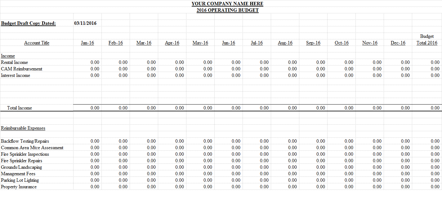 Free Budget Template for Property Managers   Real Estate Bookkeeper