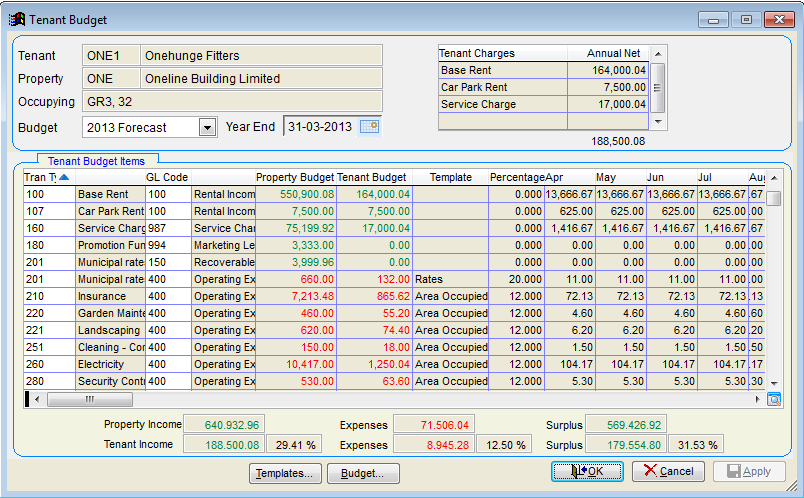 property budget template property management budget template 