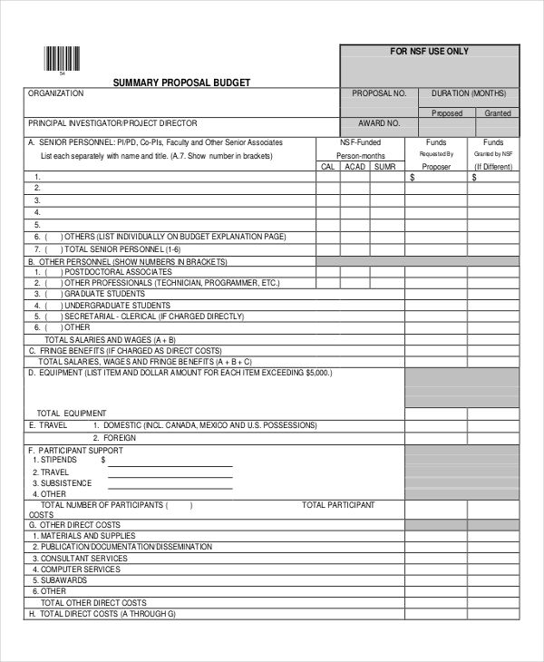 proposed budget template   Monza.berglauf verband.com