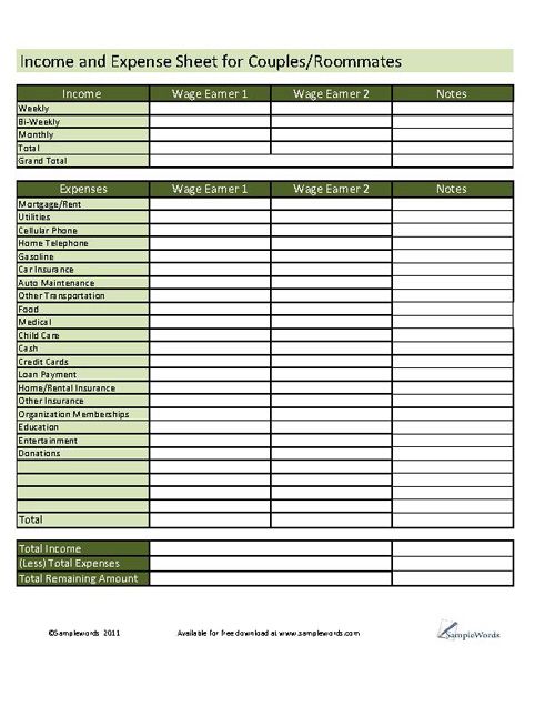 Divide utility costs between three roommates with this printable 