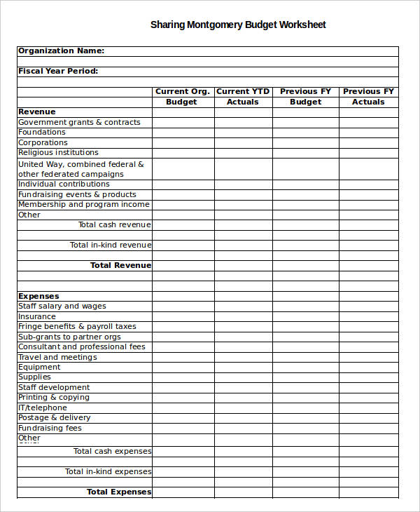 8+ Non Profit Budget Templates Word, PDF, Excel, Apple Pages 8+ Non Profit Budget Templates Word, PDF, Excel, Apple Pages
