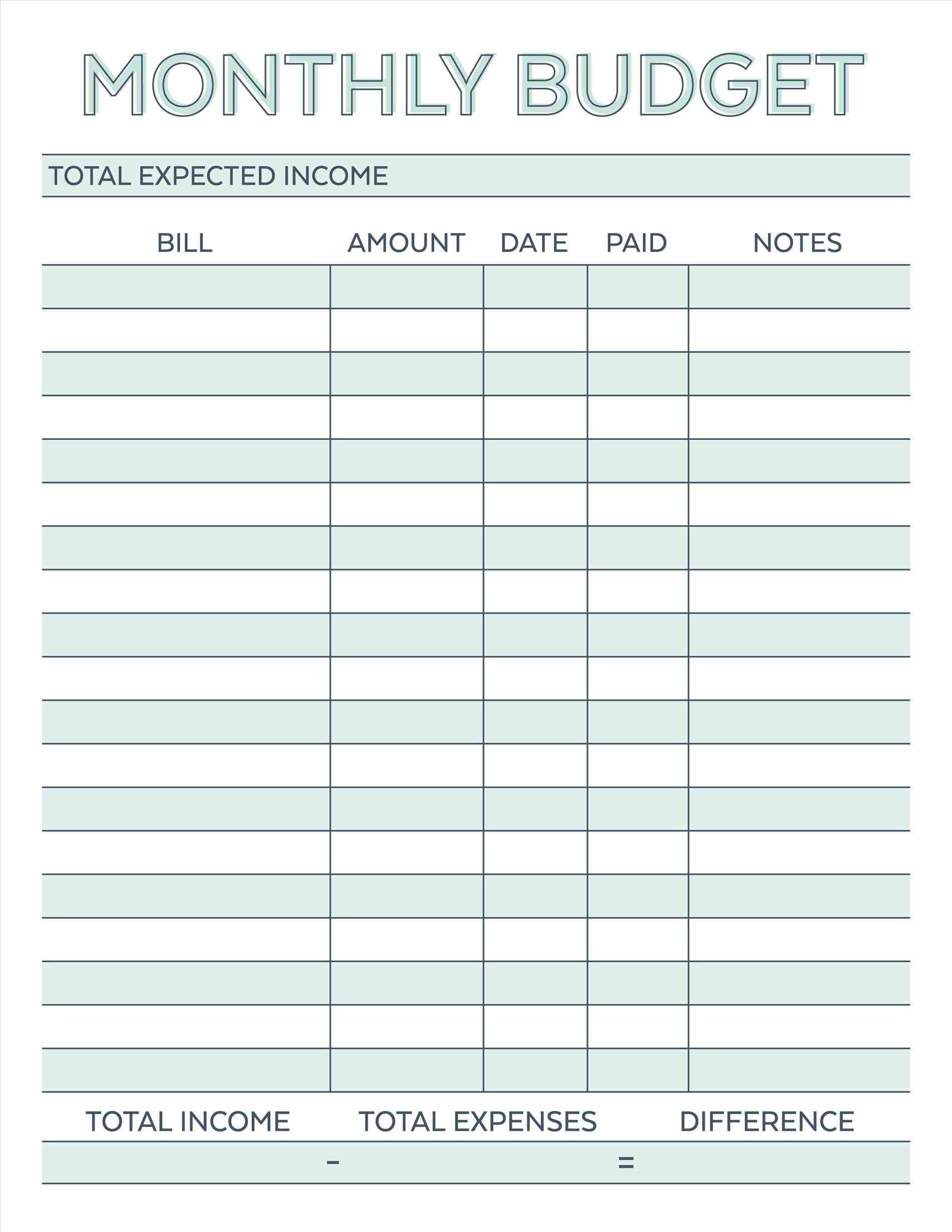 10 Budget Templates That Will Help You Stop Stressing About Money 10 Budget Templates That Will Help You Stop Stressing About Money