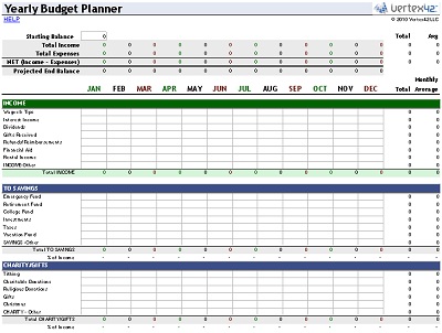 20+ Budget Templates for Excel Vertex42.com 20+ Budget Templates for Excel Vertex42.com