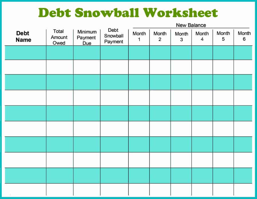 debt snowball for mac excel