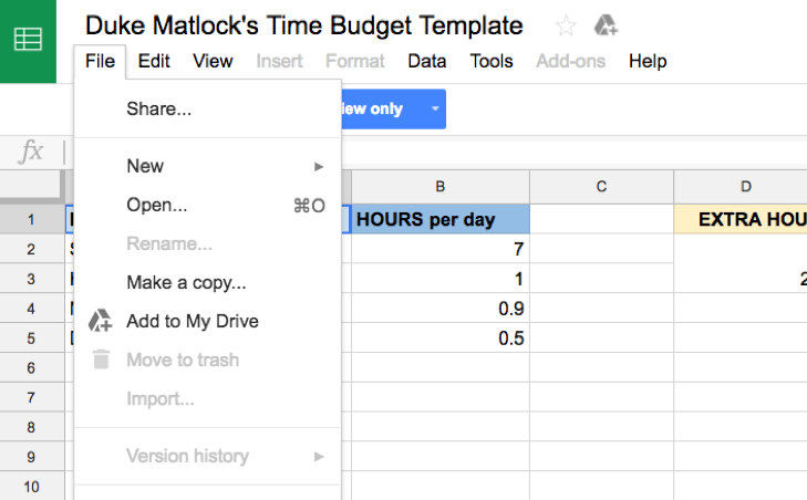 How to Create a Time Budget   Duke Matlock Executive Coach