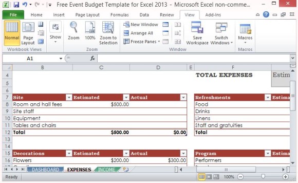 Free Event Budget Templates Smartsheet