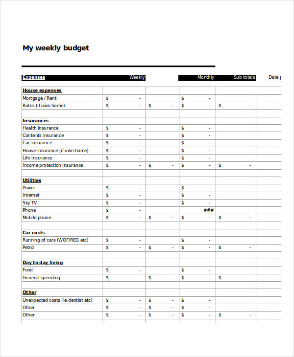 Excel Home Budget Template   10+ Free Excel Documents Download 