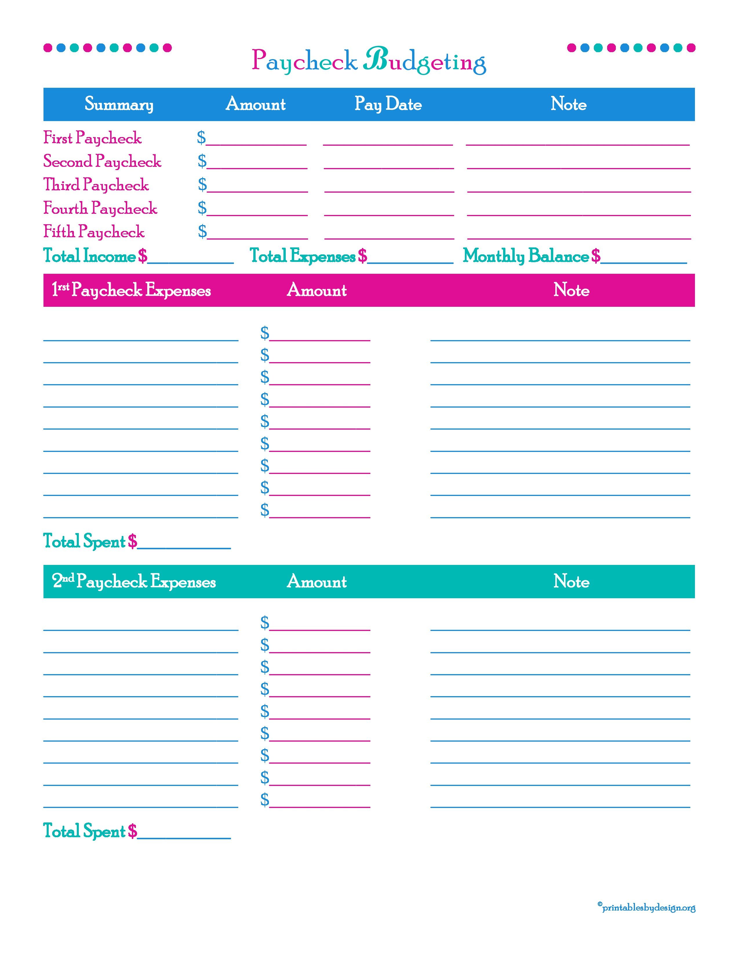 5 Week Paycheck Budgeting. This is perfect if you would like to 5 Week Paycheck Budgeting. This is perfect if you would like to