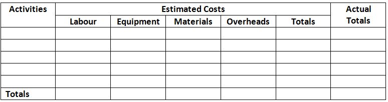 Tracking the Project's Budget