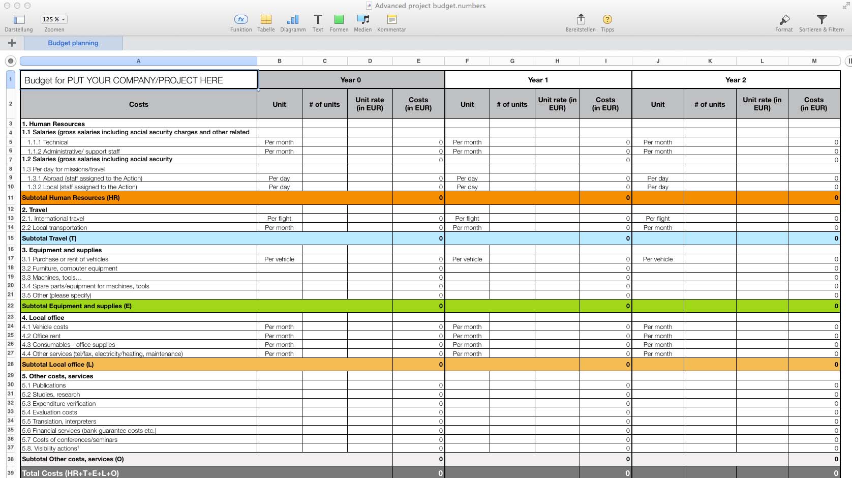 Templates for Numbers Pro for iOS | Made for Use