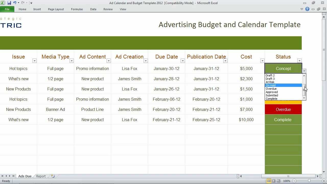 Excel Budget Templates | Excel Calendar Templates | Excel 