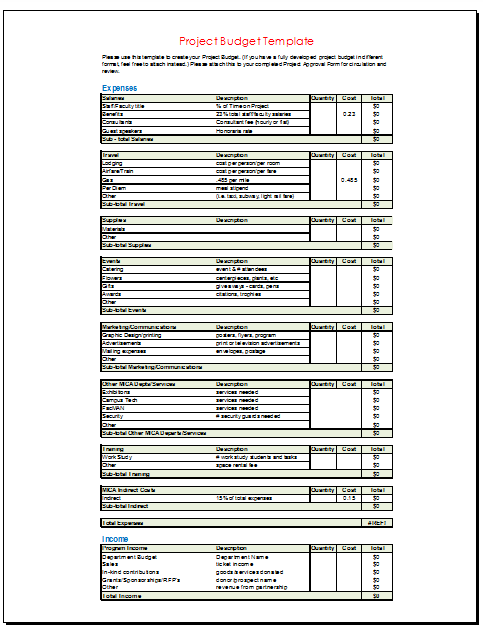 proposed budget template   Monza.berglauf verband.com